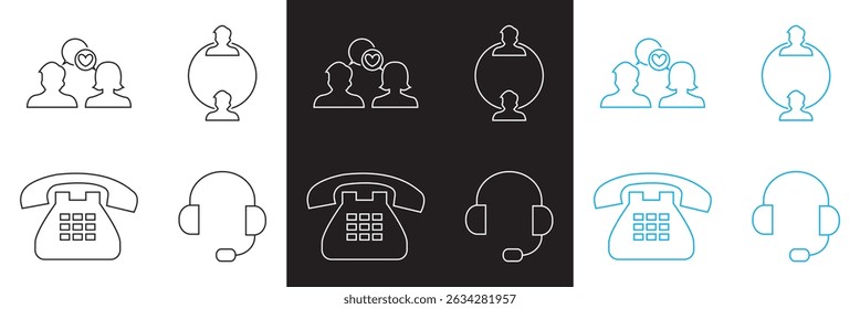 Communication  icons .  Conversation chat contact us, discussion, speech bubble, talking, consultation, Vector for websites, mobile interfaces, presentations, banner, visual branding etc. EPS 10
