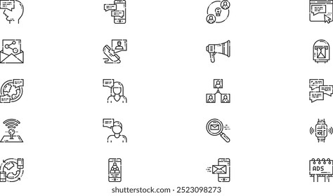 Communication icons High-Quality Vector Icons Collection with Editable Stroke. Ideal for Professional and Creative Projects.