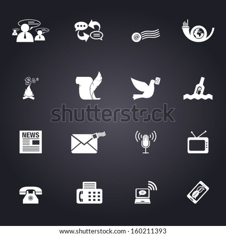 Communication icons - Illustration