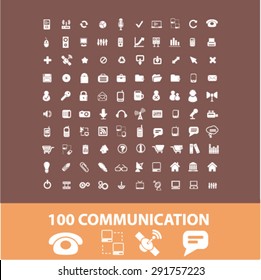 iconos de comunicación, ilustraciones