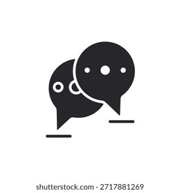 communication icons outline and Flat Style,transparent background