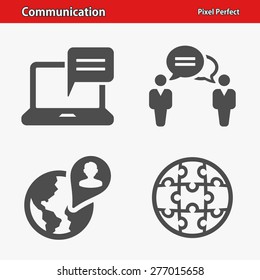 Communication Icons. Professional, pixel perfect icons optimized for both large and small resolutions. EPS 8 format. Designed at 32 x 32 pixels.