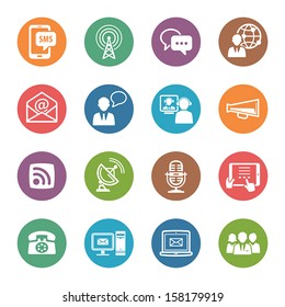 Communication Icons Set 1 - Dot Series