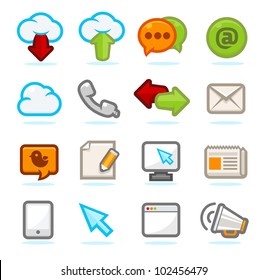 Communication icons set