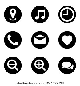 Communication icons set 