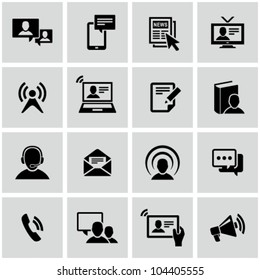 Communication icons set.