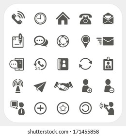 Communication icons set