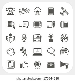 Communication icons set