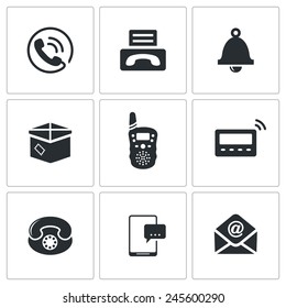 Conjunto de iconos de comunicación