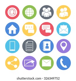communication icons set
