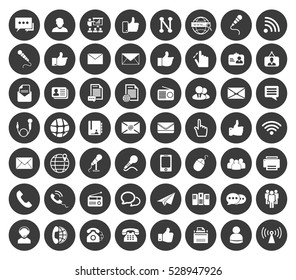 Communication icons set