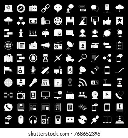 Communication icons set