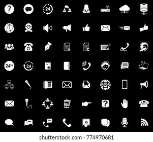Communication icons set