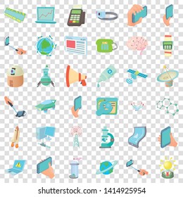 Communication icons set. Cartoon style of 36 communication vector icons for web for any design