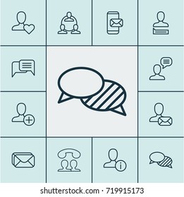 Communication Icons Set. Collection Of Call, Online Letter, Insert And Other Elements. Also Includes Symbols Such As Speaking, Mail, Mailing.