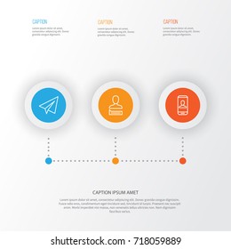 Communication Icons Set. Collection Of Communication, Privacy Information, Startup And Other Elements. Also Includes Symbols Such As Info, Profile, Message.