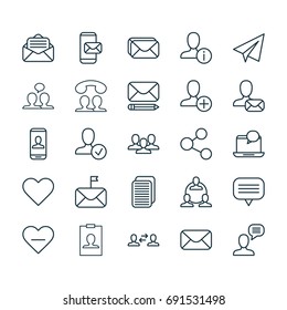 Communication Icons Set. Collection Of Read Message, Unity, Edit And Other Elements. Also Includes Symbols Such As Insert, Card, User.