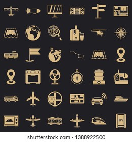Communication icons set. Simple style of 36 communication vector icons for web for any design