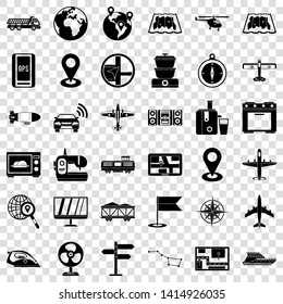 Communication icons set. Simple style of 36 communication vector icons for web for any design