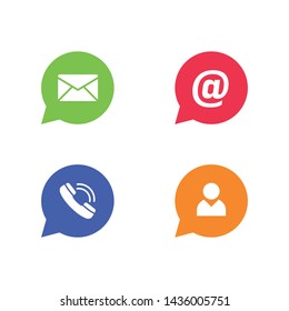 communication icons set. Universal communication icon to use in web and mobile UI