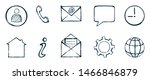 Communication icons set.  Vector illustration.