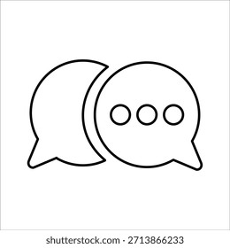ícones de comunicação. ilustração de vetor de linha simples