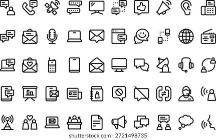 Communication Icons Simple vector icon. Illustration symbol design template for web mobile UI element.