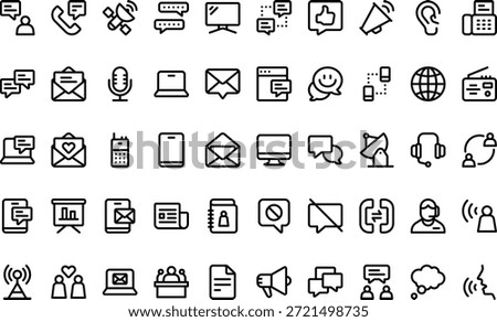 Communication Icons Simple vector icon. Illustration symbol design template for web mobile UI element.