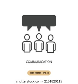 communication icons  symbol vector elements for infographic web
