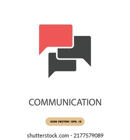 símbolo de iconos de comunicación elementos vectores para web infográfica
