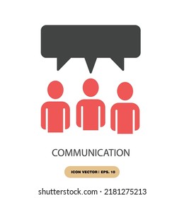 communication icons  symbol vector elements for infographic web