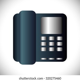 Communication icons, telephone and devices design, vector illustration