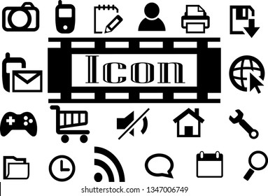 Communication icons and tools set on the White Background. vector illustration.
