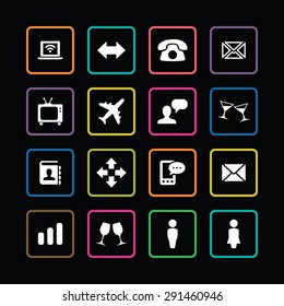 communication icons universal set for web and mobile 