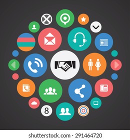 communication icons universal set for web and mobile 