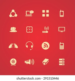 communication icons universal set for web and mobile 