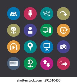 communication icons universal set for web and mobile 