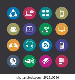 communication icons universal set for web and mobile 