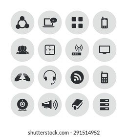 communication icons universal set for web and mobile 