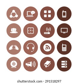 communication icons universal set for web and mobile 