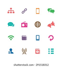 communication icons universal set for web and mobile 