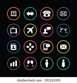 communication icons universal set for web and mobile 