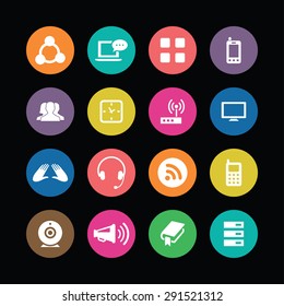 communication icons universal set for web and mobile 