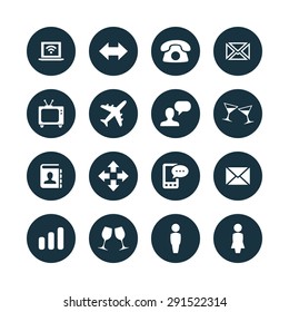 communication icons universal set for web and mobile 