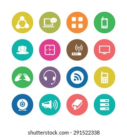 communication icons universal set for web and mobile 