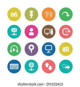 communication icons universal set for web and mobile 