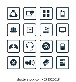 communication icons universal set for web and mobile 