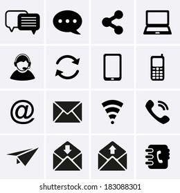 Communication Icons. Vector - Shutterstock ID 183088301