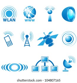 communication icons - vector illustration