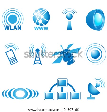 communication icons - vector illustration